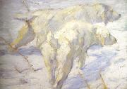 Franz Marc Siberian Sheepdogs (mk34) USA oil painting artist